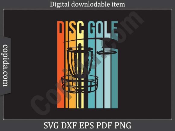 Disc Golf Retro Svg Printable Cut File Review