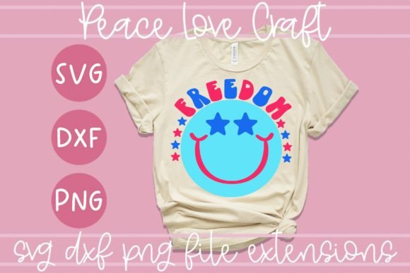Freedom Smiley Retro SVG DXF PNG Review