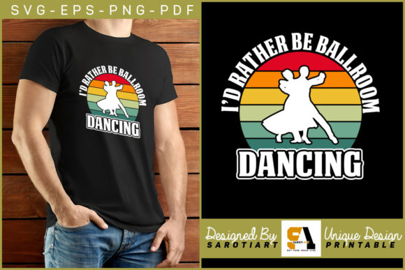I d Rather Be Ballroom Dancing Retro SVG Review