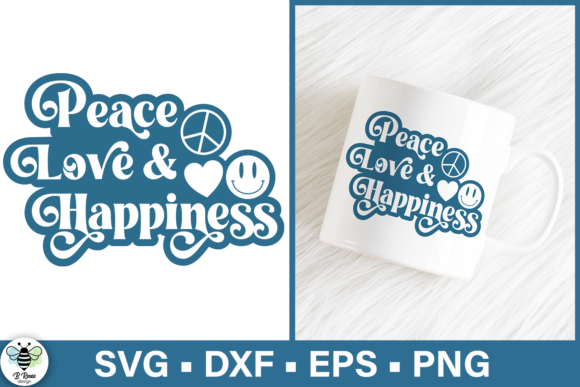Peace Love and Happiness SVG Retro SVG Review